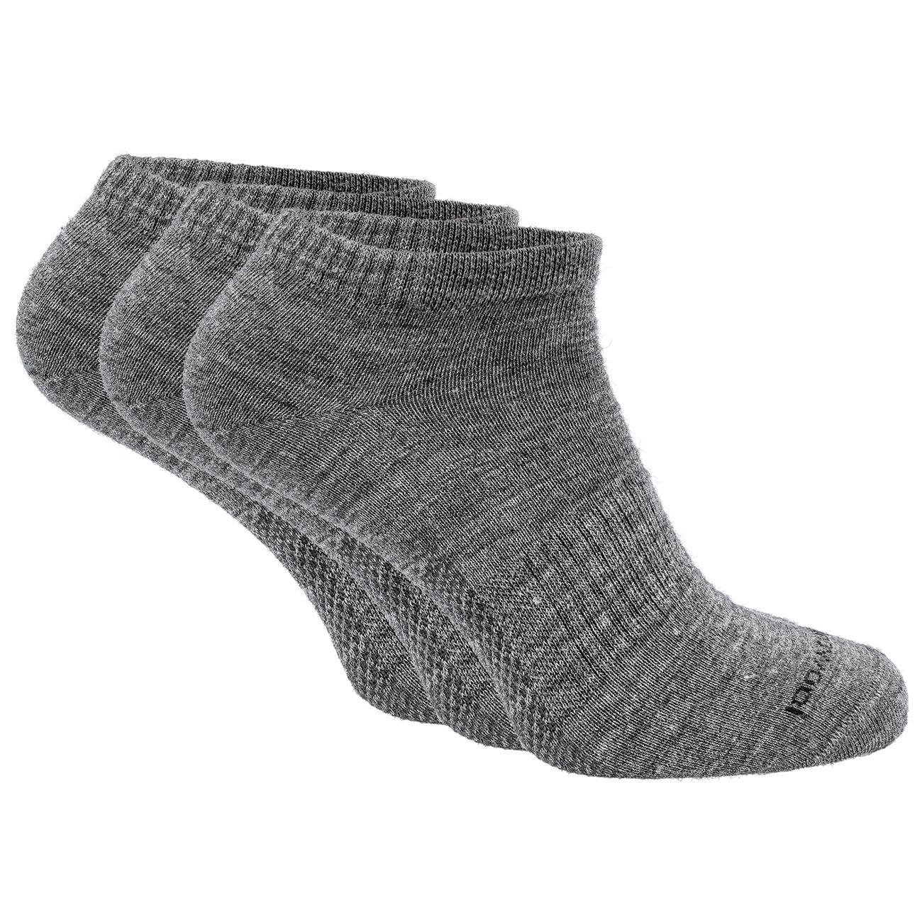 Merino Wool Sneaker Socks (3-pack) Colour: Grey Size: 35-38 EU